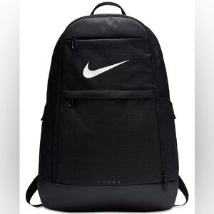 Nike Black Backpack with White Swoosh